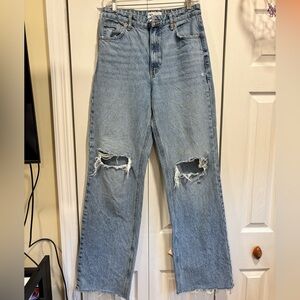Zara Light Blue Denim Jeans